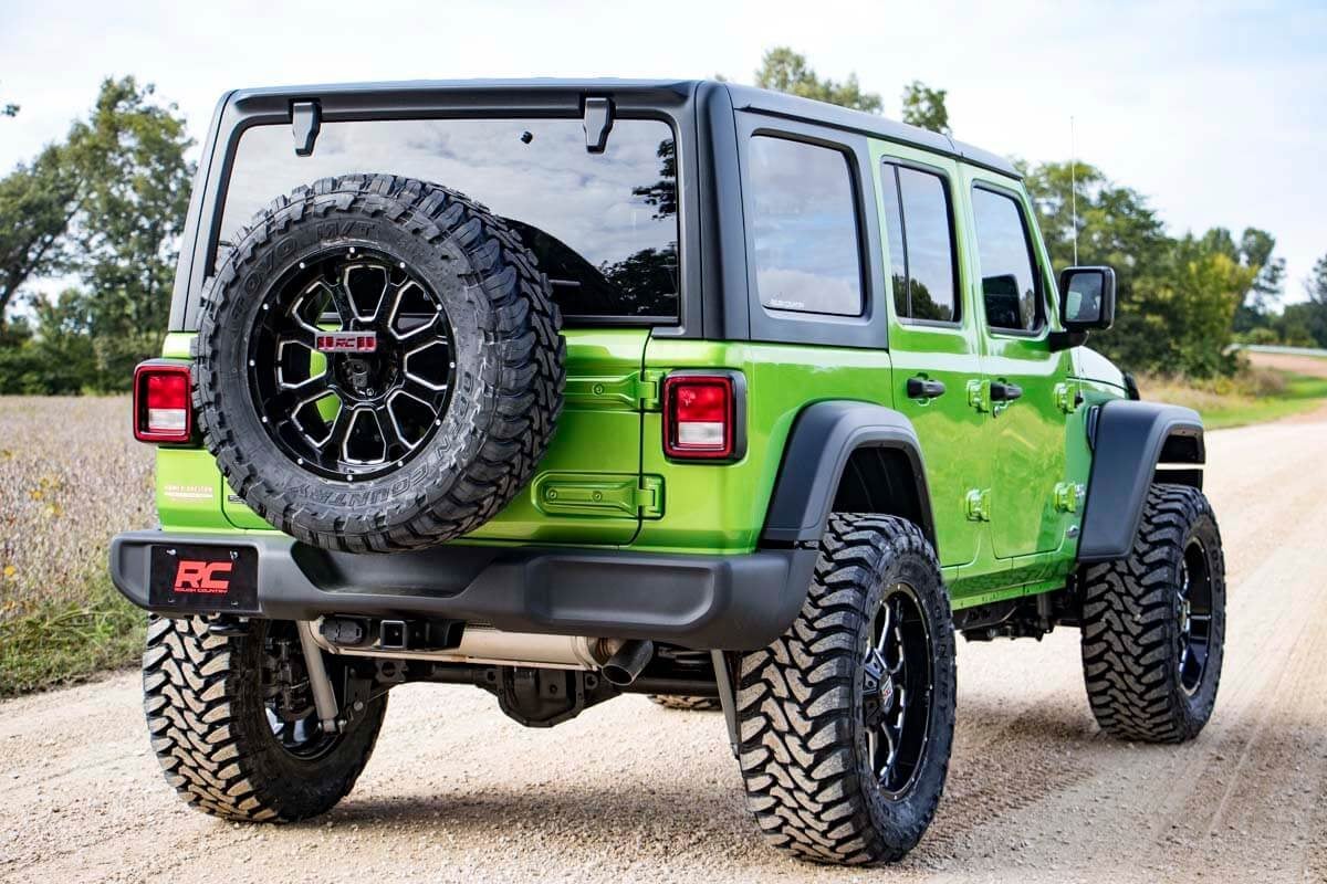 Jeep Wrangler Unlimited Brake Light Relocation Bracket - Rear - Rough Country - '18-'25